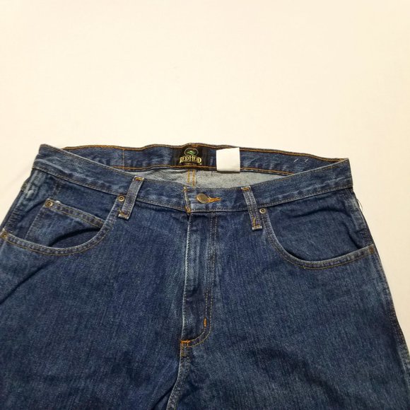 Redhead Men's‎ Jeans Blue Pockets Dark Wash Denim Classic Fit Size 34W X 36L - Picture 2 of 12